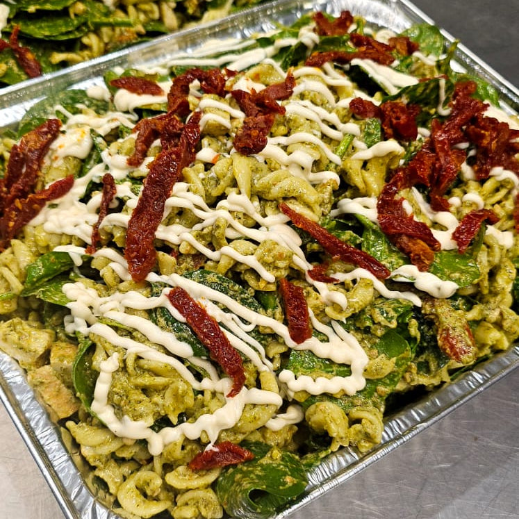 chicken pesto pasta salad