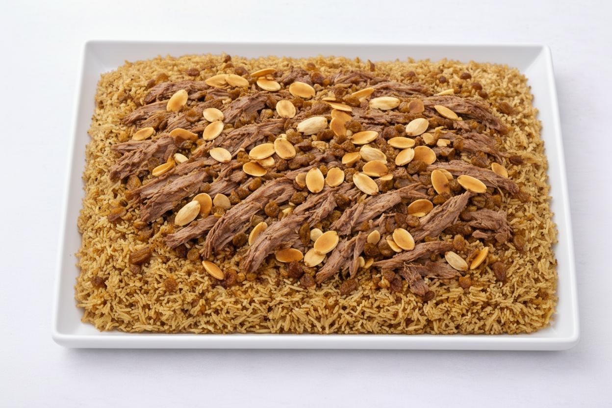 beef mansaf tray