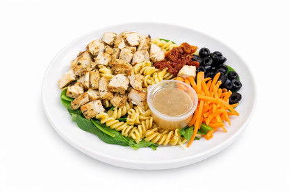 Mediterranean Chicken Pasta Salad