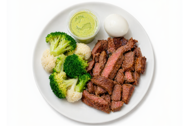 keto porterhouse steak n egg