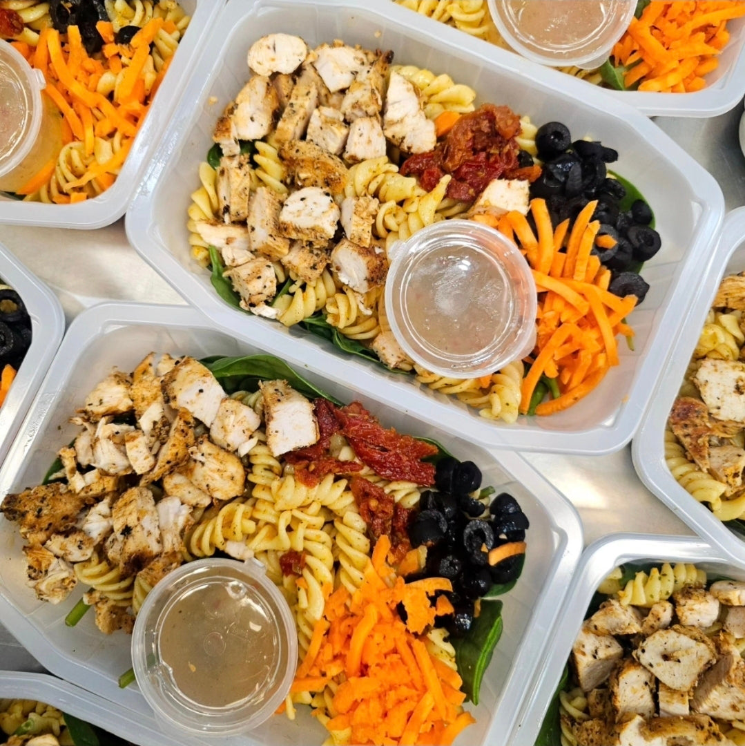 mediterranean chicken pasta salad
